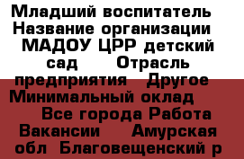 Младший воспитатель › Название организации ­ МАДОУ ЦРР детский сад №2 › Отрасль предприятия ­ Другое › Минимальный оклад ­ 8 000 - Все города Работа » Вакансии   . Амурская обл.,Благовещенский р-н